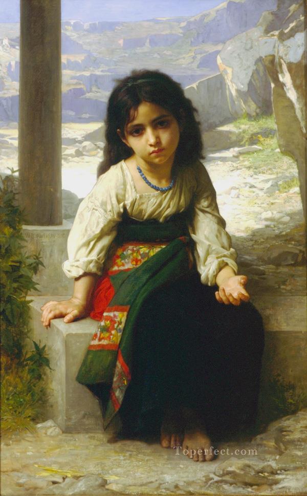 La Petite Mendiante Realismo William Adolphe Bouguereau Pintura al óleo